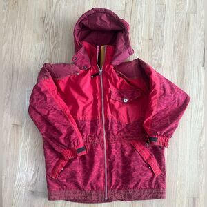 VTG Vintage Obermeyer 90s Y2k retro women’s ski coat parka sz 14 removable hood